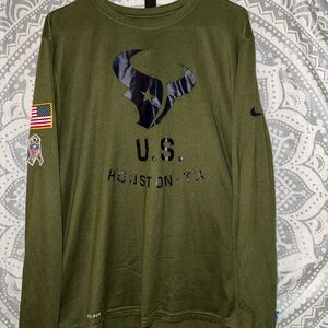 Nike Olive Green Long Sleeve Shirt